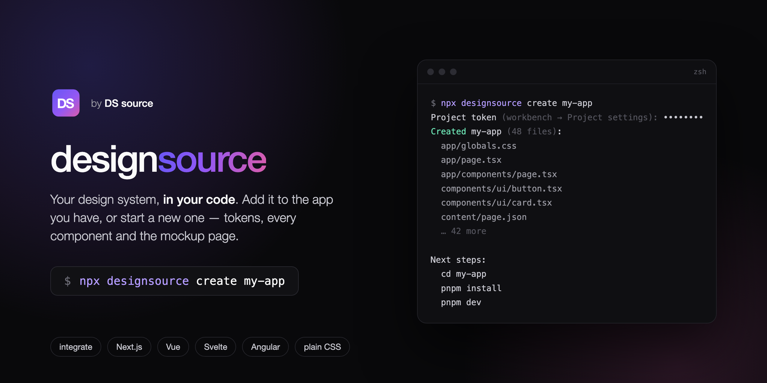 designsource — your design system, in your code